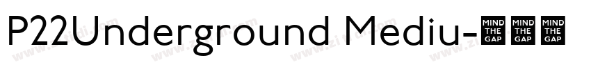P22Underground Mediu字体转换